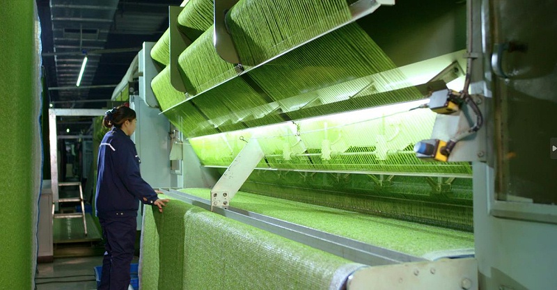 多利隆工厂——草丝簇绒