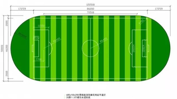 多利隆|如何看人造草坪足球场CAD施工设计图